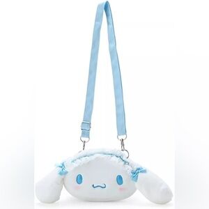 Sanrio Character Cinnamoroll Face Shaped Pochette Crossbody Bag